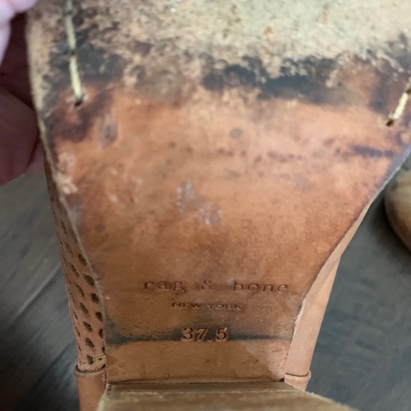 Rag & Bone Ankle Boot Tan Caramel Cognac Brown 7.5 - Picture 5 of 6